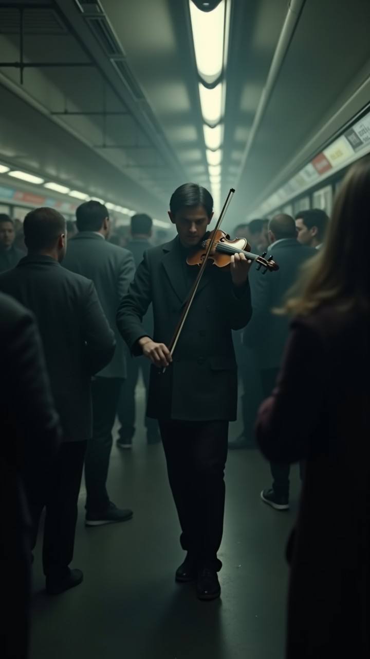 Mysterious Subway Violinist Leaves Commuters in Awe – The Performance No One Expected