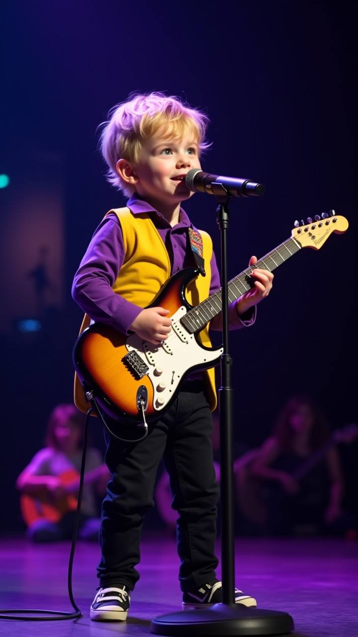 A young boy took the stage on and from the moment he started singing, the entire room fell silent.