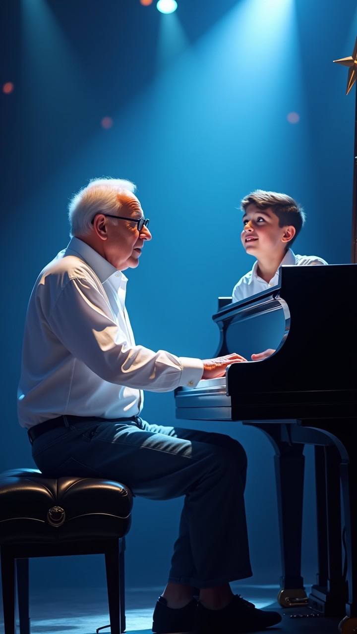 Grandfather and Grandson Deliver Heartwarming Duet