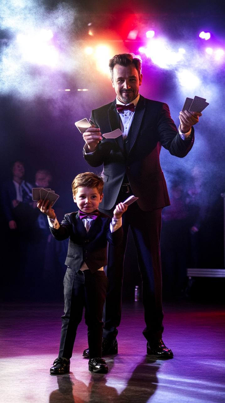 Father and Son Duo Mesmerize Audience with Enchanting Magic Act