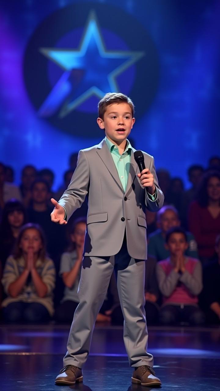 This Boy Stuns Talent Show Judges with Original Rap at Age 13