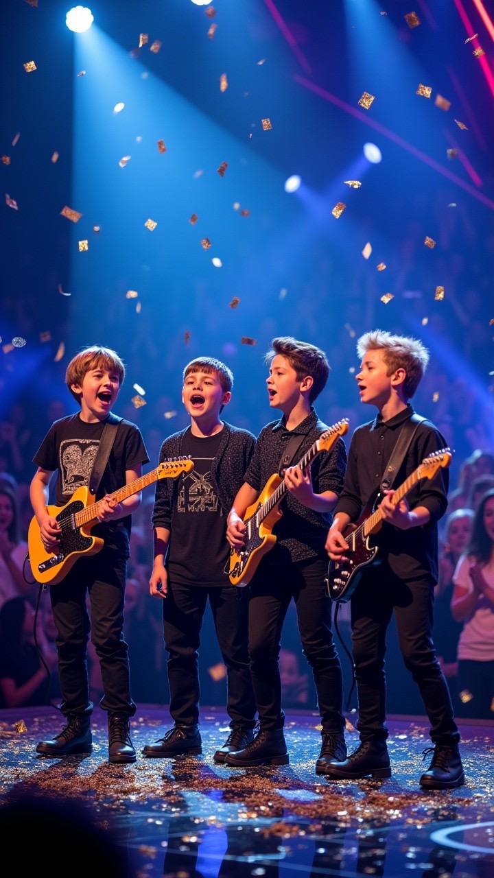 Boy Band Rocks the Stage and Earns Golden Buzzer